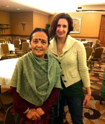 Maiti organizer Anuradha Koirala with the author.