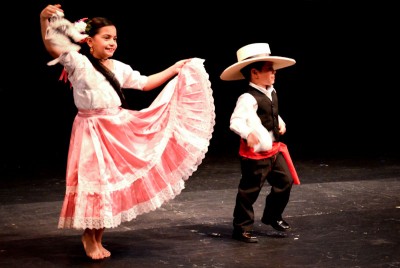 Students from the Academy of Peruvian Dancers perform at the International Children's Friendship Festival. (Photo by Valeria Koulikova)