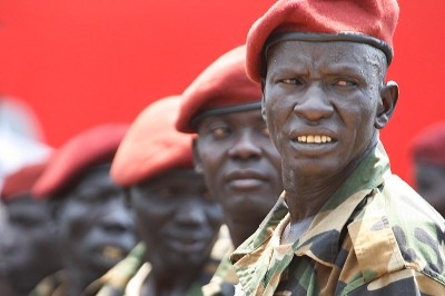 Members of South Sudan's Presidential Guard on Independence Day in 2011. (Photo by Steve Evans via Wikipedia)