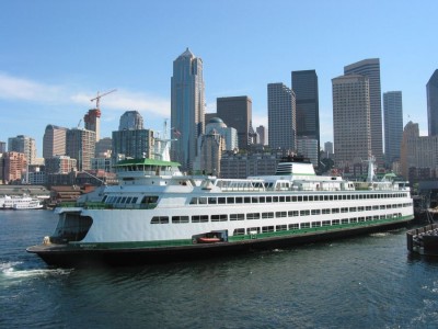 Ferry docking into downtown Seattle (Photo courtesy of Paul Schultz