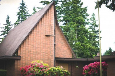 The Seattle Latvian Church in Northgate, which was threatened by Sound Transit’s new light rail route. (Photo by Walker Orenstein)