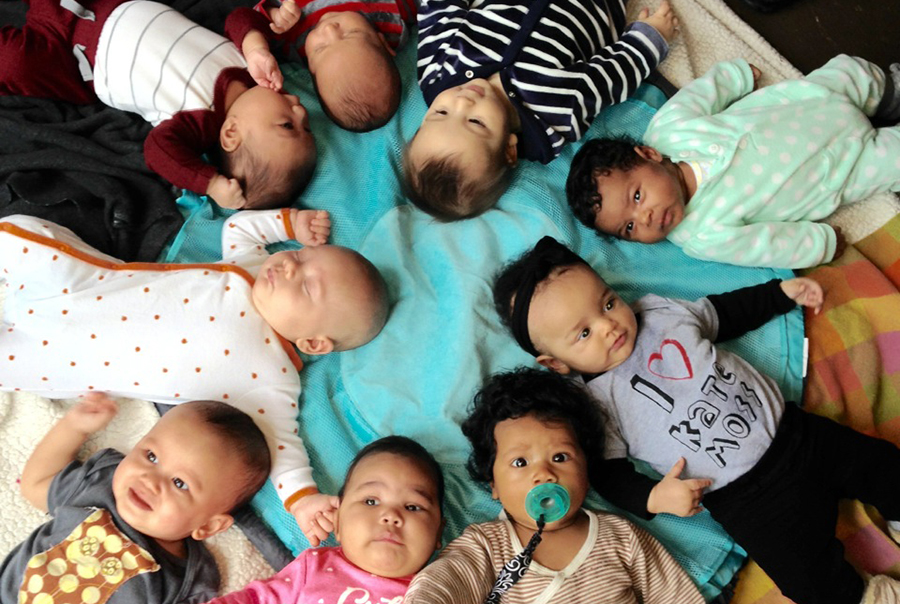 More than 10 ethnicities are represented in one of FOCS' Southend newborn mom groups. (Photo courtesy of FOCS)