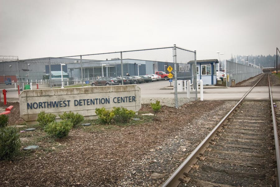 Immigrants and asylum seekers released from the Northwest Detention Center find themselves on the street in industrial Tacoma, thousands of miles from home, with few resources. But now welcome center in a 36 foot RV is their to help. (Photo by Alex Stonehill)