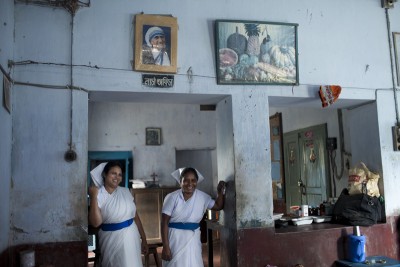 Bollobhpur Hospital nurses Shilpi and Nomina. The Church of Bangladesh runs the hospital with donations from across the globe. Photo: Chantal Anderson