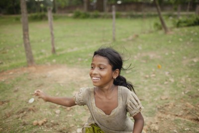 When Bangladeshi girls hit puberty, they are expected to cover their bodies with a low-hanging scarf called an orna. Photo: Chantal Anderson