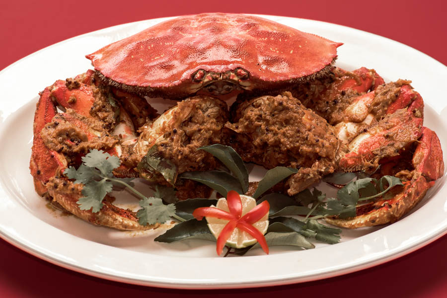 Dungeness crab with tamarind and mustard seed is a highlight a menu that blends Northwest ingredients with Indian flavors at Nirmal's. (Courtesy photo)