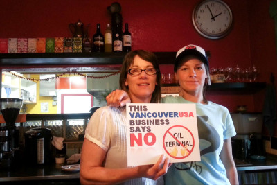 One of the crowd sourced photos from the Vancouver 101 campaign of businesses and citizens opposed to the oil terminal. (Courtesy photo)