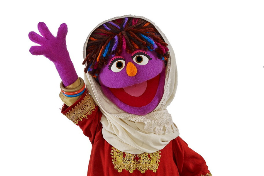 The newest member of Sesame Street's international cast is Zari, an Afghan Muppet who wears traditional clothing from the country's different ethnic groups. (Photo from REUTERS/ John E. Barrett)