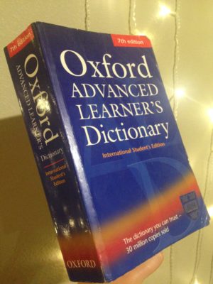 I still keep the dictionary I used while learning English in Vietnam