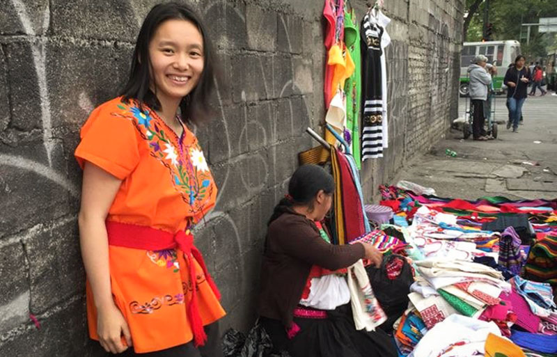 Jenny Chen, a resident of Wallingford, has gone missing while backpacking in Mexico. Here, Chen is seen while traveling in Puebla, Mexico, in March. (Courtesy of Jonathan Reinhard)