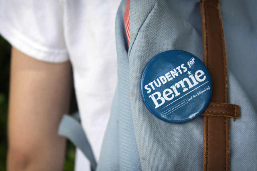 Thanks to Bernie Sanders' economic equality platform more young people are identifying themselves as socialists. (Photo by Katie Anastas)