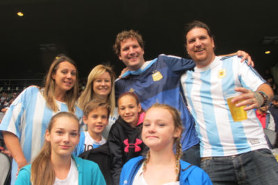 The Muzio family drove down from Kamloops to catch a glimpse of Lionel Messi. Copa America action continues Thursaday at CenturyLink with U.S. vs. Ecuador. (Photo by Yiting Lim)