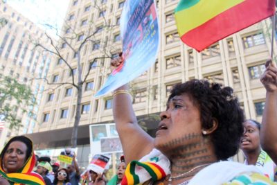Seattle Ethiopian Protest (Photo by Damme Getachew)