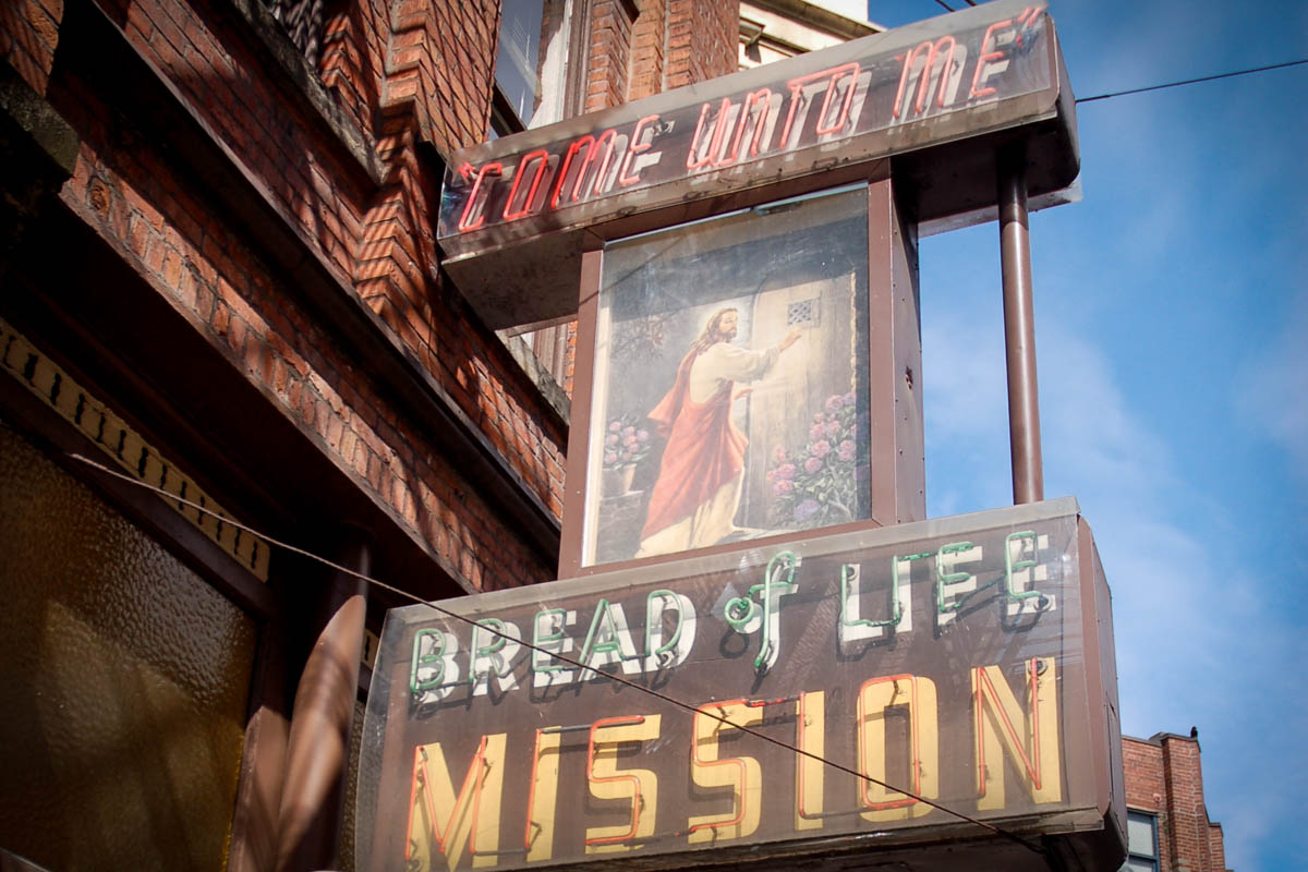 Bread of Life Mission in Pioneer Square estimates as many as half of their clients are foreign born. (Photo from Flickr by Alex Cheek)