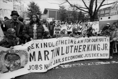 Jobs not Jails, Economic Justice Now (Photo by Susan Fried)
