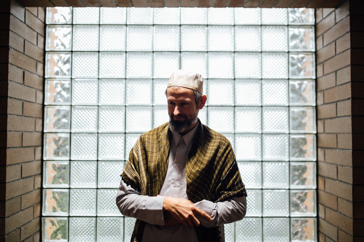 Aaron Cayko has attended the Idris mosque for five years. (Photo by Julia-Grace Sanders)